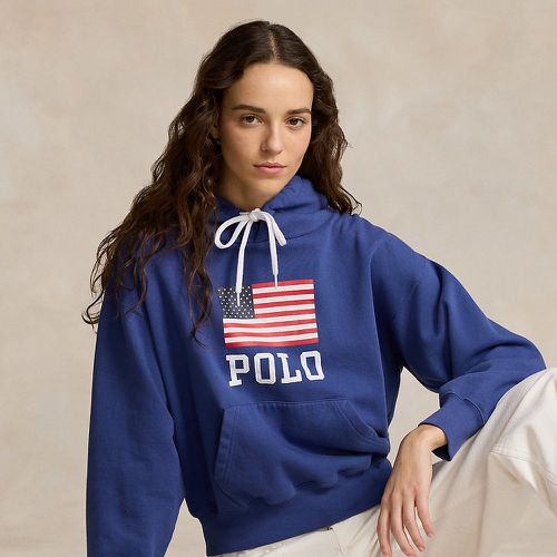 Logo Flag Oversize Fleece Hoodie - Polo Ralph Lauren - Modalova