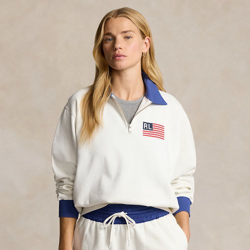 Logo Flag Fleece Half-Zip Pullover - Polo Ralph Lauren - Modalova