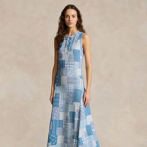 Patchwork Double-Knit Sleeveless Dress - Polo Ralph Lauren - Modalova