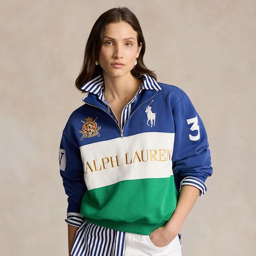 Panelled Logo Fleece Half-Zip Pullover - Polo Ralph Lauren - Modalova