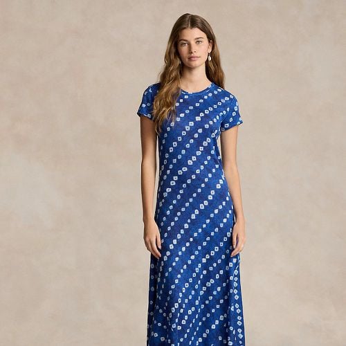 Graphic Print Linen Dress - Polo Ralph Lauren - Modalova