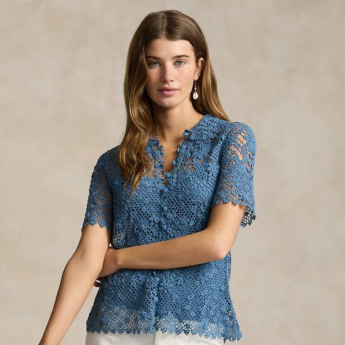 Floral Cotton Lace Blouse - Polo Ralph Lauren - Modalova