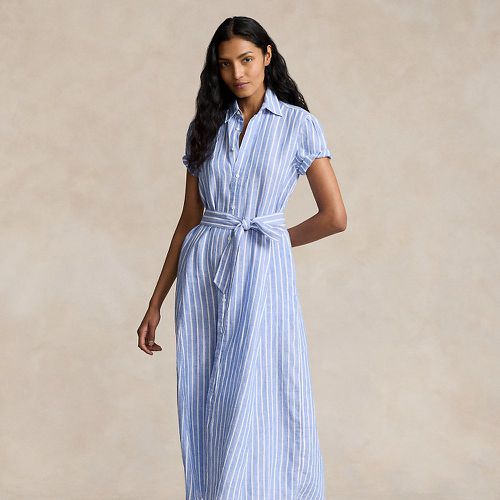 Belted Striped Linen Shirtdress - Polo Ralph Lauren - Modalova