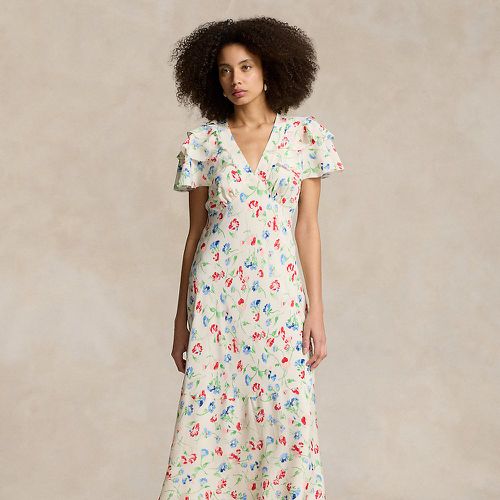 Floral Silk Crepe Dress - Polo Ralph Lauren - Modalova