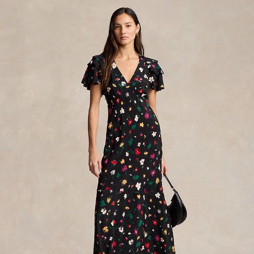 Floral Silk Crepe Dress - Polo Ralph Lauren - Modalova