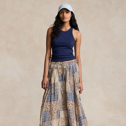 Patchwork Crinkled Cotton Gauze Skirt - Polo Ralph Lauren - Modalova