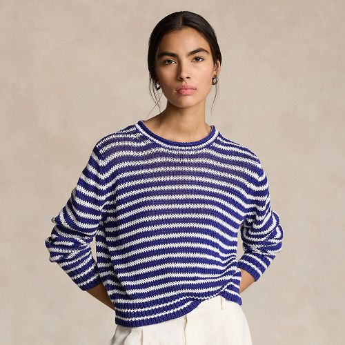 Striped Linen-Cotton Jumper - Polo Ralph Lauren - Modalova