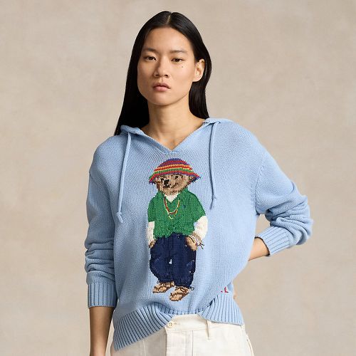 Polo Bear Cotton Hooded Jumper - Polo Ralph Lauren - Modalova