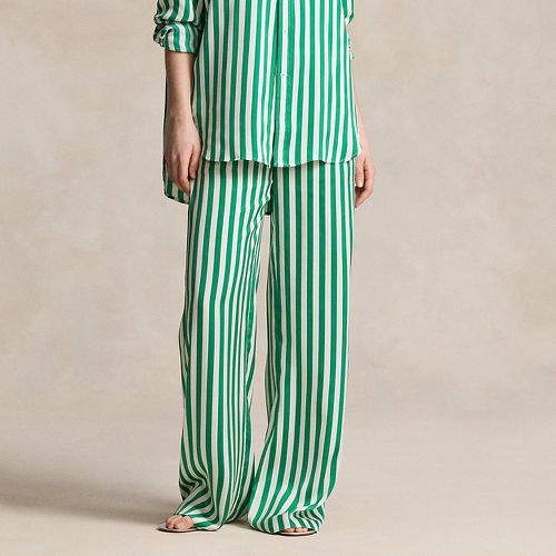 Striped Silk Wide-Leg Trouser - Polo Ralph Lauren - Modalova