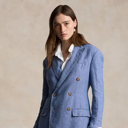 Double-Breasted Linen Blazer - Polo Ralph Lauren - Modalova