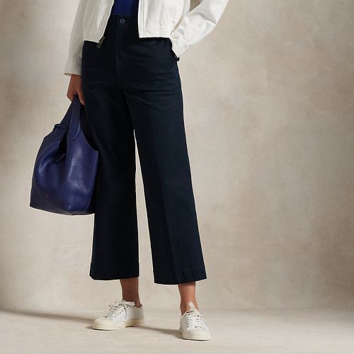 Twill Wide-Leg Cropped Trouser - Polo Ralph Lauren - Modalova