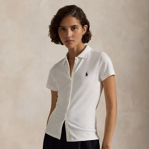 Buttoned-Placket Polo Shirt - Polo Ralph Lauren - Modalova