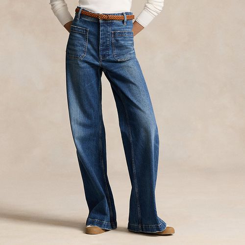 Stretch Cotton Wide-Leg Jean - Polo Ralph Lauren - Modalova
