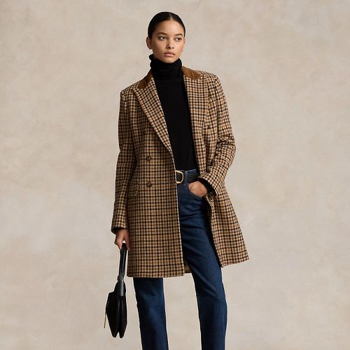 Double-Breasted Herringbone Coat - Polo Ralph Lauren - Modalova