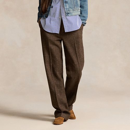 Wool Tweed Relaxed Straight Trouser - Polo Ralph Lauren - Modalova