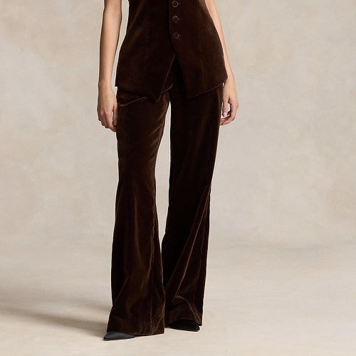 Stretch-Cotton Velvet Wide-Leg Trouser - Polo Ralph Lauren - Modalova