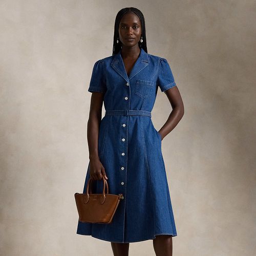 Buttoned Denim Midi Dress - Polo Ralph Lauren - Modalova