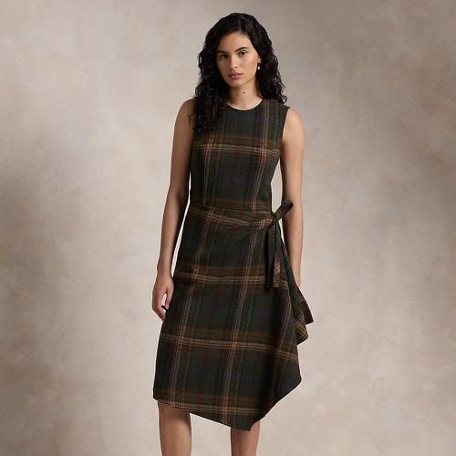 Plaid Faux-Wrap Sleeveless Dress - Polo Ralph Lauren - Modalova