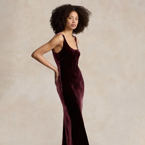 Velvet Scoopneck Tank Dress - Polo Ralph Lauren - Modalova