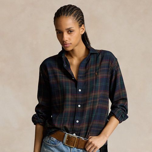 Relaxed Fit Plaid Cotton-Blend Shirt - Polo Ralph Lauren - Modalova