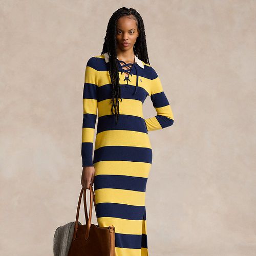 Striped Cashmere Rugby Jumper Dress - Polo Ralph Lauren - Modalova