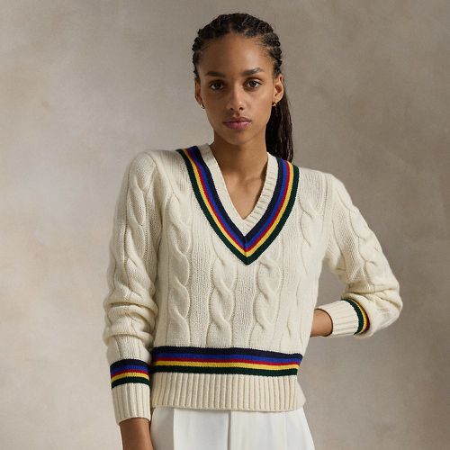 Cable-Knit Wool-Cashmere Cricket Jumper - Polo Ralph Lauren - Modalova