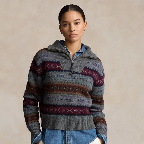 Fair Isle Wool Half-Zip Jumper - Polo Ralph Lauren - Modalova