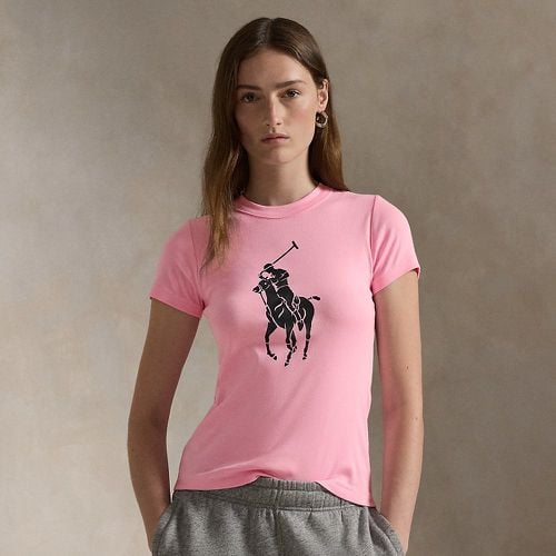 Pink Pony Cotton Rib-knit Tee - Polo Ralph Lauren - Modalova