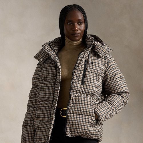 Houndstooth Quilted Down Jacket - Polo Ralph Lauren - Modalova