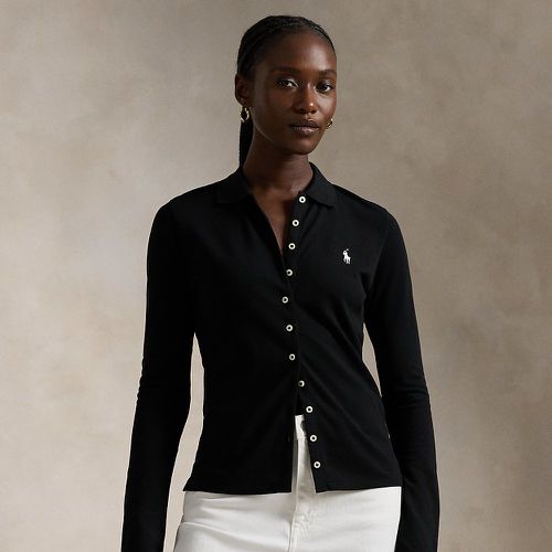 Buttoned-Placket Long-Sleeve Polo Shirt - Polo Ralph Lauren - Modalova