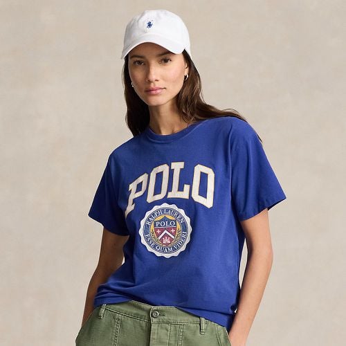 Logo Crest Cotton Jersey T-Shirt - Polo Ralph Lauren - Modalova