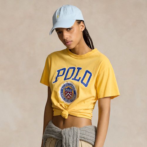 Logo Crest Cotton Jersey T-Shirt - Polo Ralph Lauren - Modalova