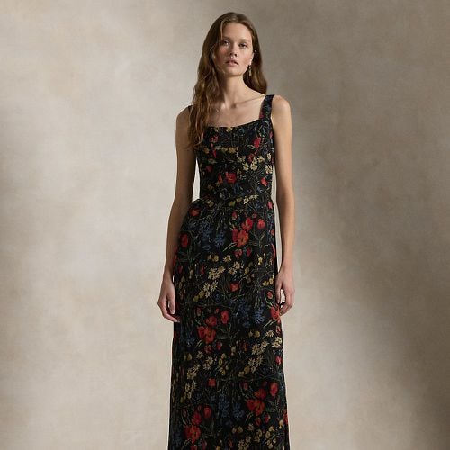 Floral Corset Chiffon Maxidress - Polo Ralph Lauren - Modalova