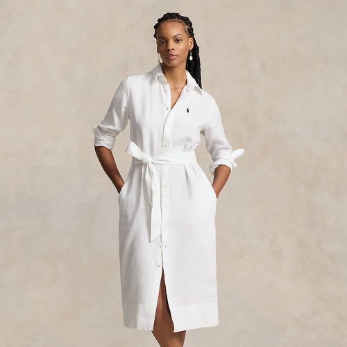 Belted Linen Shirtdress - Polo Ralph Lauren - Modalova