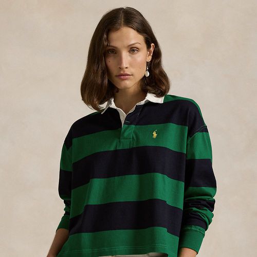 Striped Cropped Jersey Rugby Shirt - Polo Ralph Lauren - Modalova