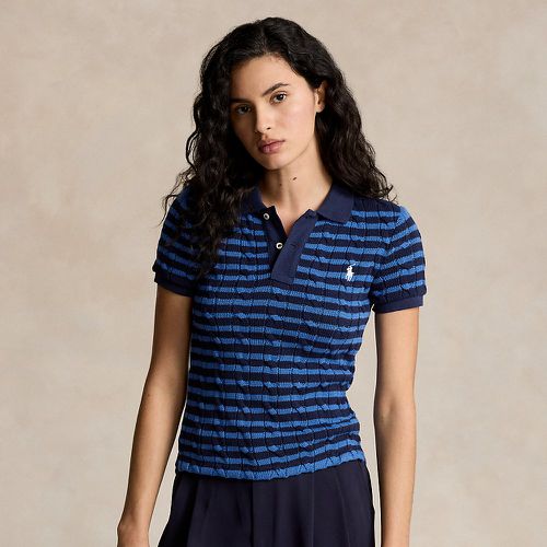 Slim Fit Cable-Knit Polo Shirt - Polo Ralph Lauren - Modalova