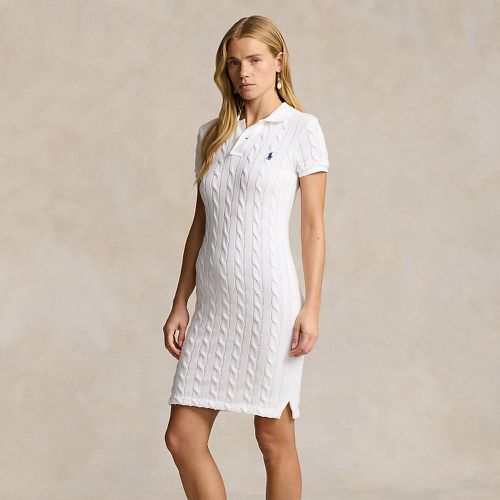 Cable-Knit Cotton Polo Dress - Polo Ralph Lauren - Modalova