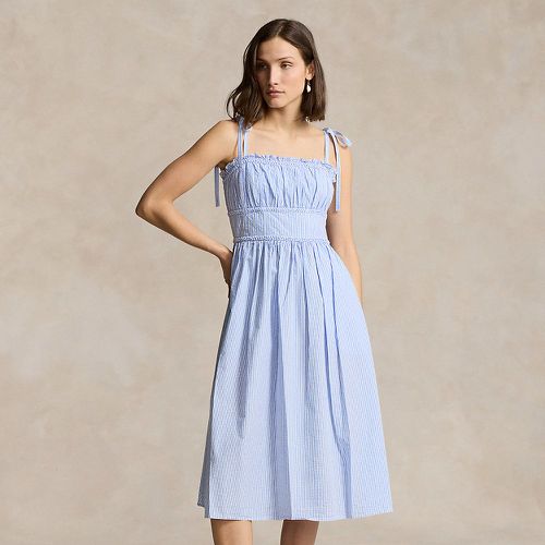 Cotton Seersucker Dress - Polo Ralph Lauren - Modalova