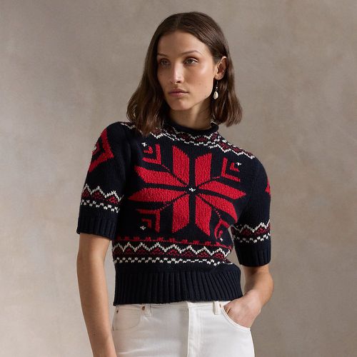 Snowflake-Motif Short-Sleeve Jumper - Polo Ralph Lauren - Modalova