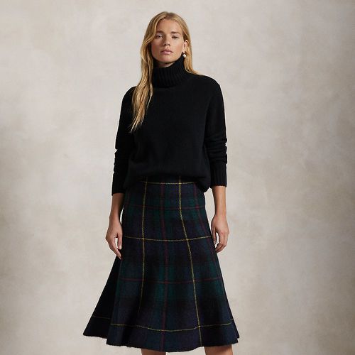 Plaid Alpaca-Blend Flared Skirt - Polo Ralph Lauren - Modalova