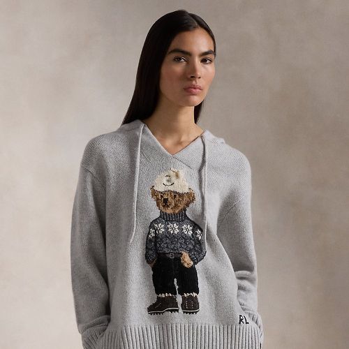 Polo Bear Wool-Cashmere Knit Hoodie - Polo Ralph Lauren - Modalova