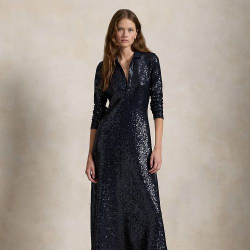 Sequinned Long-Sleeve Polo Dress - Polo Ralph Lauren - Modalova