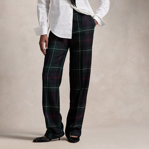 Plaid Wool Relaxed Straight Trouser - Polo Ralph Lauren - Modalova