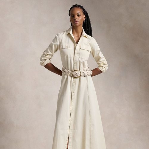 Belted Cotton Twill Shirtdress - Polo Ralph Lauren - Modalova