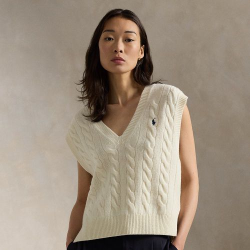 Cable-Knit Cashmere Sleeveless Jumper - Polo Ralph Lauren - Modalova