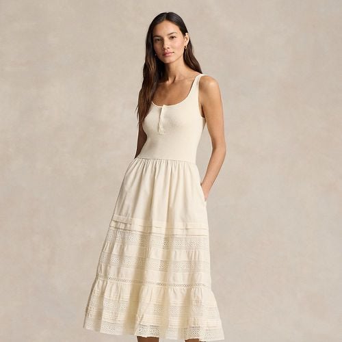 Lace-Trim Sleeveless Henley Dress - Polo Ralph Lauren - Modalova