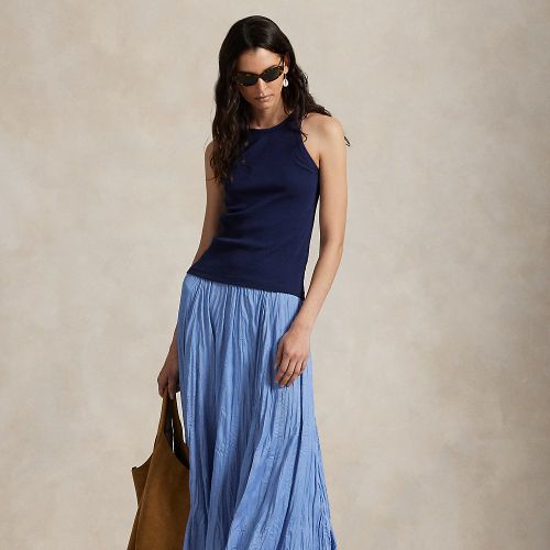 Crinkled Satin A-Line Skirt - Polo Ralph Lauren - Modalova