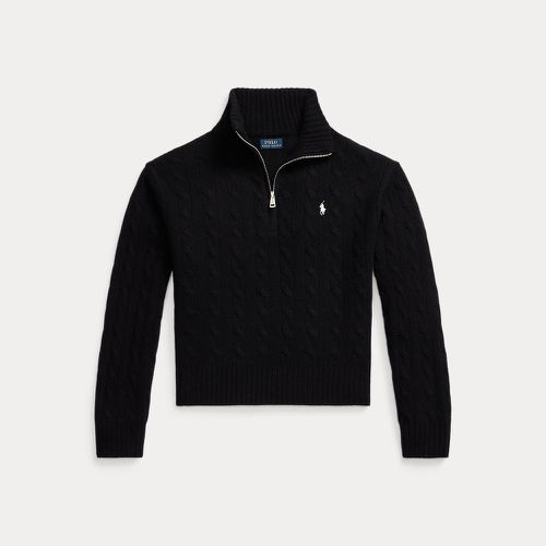 Cable-Knit Wool-Blend Quarter-Zip - Polo Ralph Lauren - Modalova