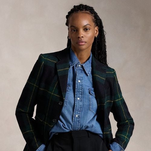 Plaid Wool Twill Blazer - Polo Ralph Lauren - Modalova