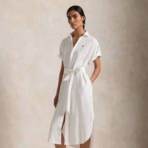 Linen Short-Sleeve Shirtdress - Polo Ralph Lauren - Modalova